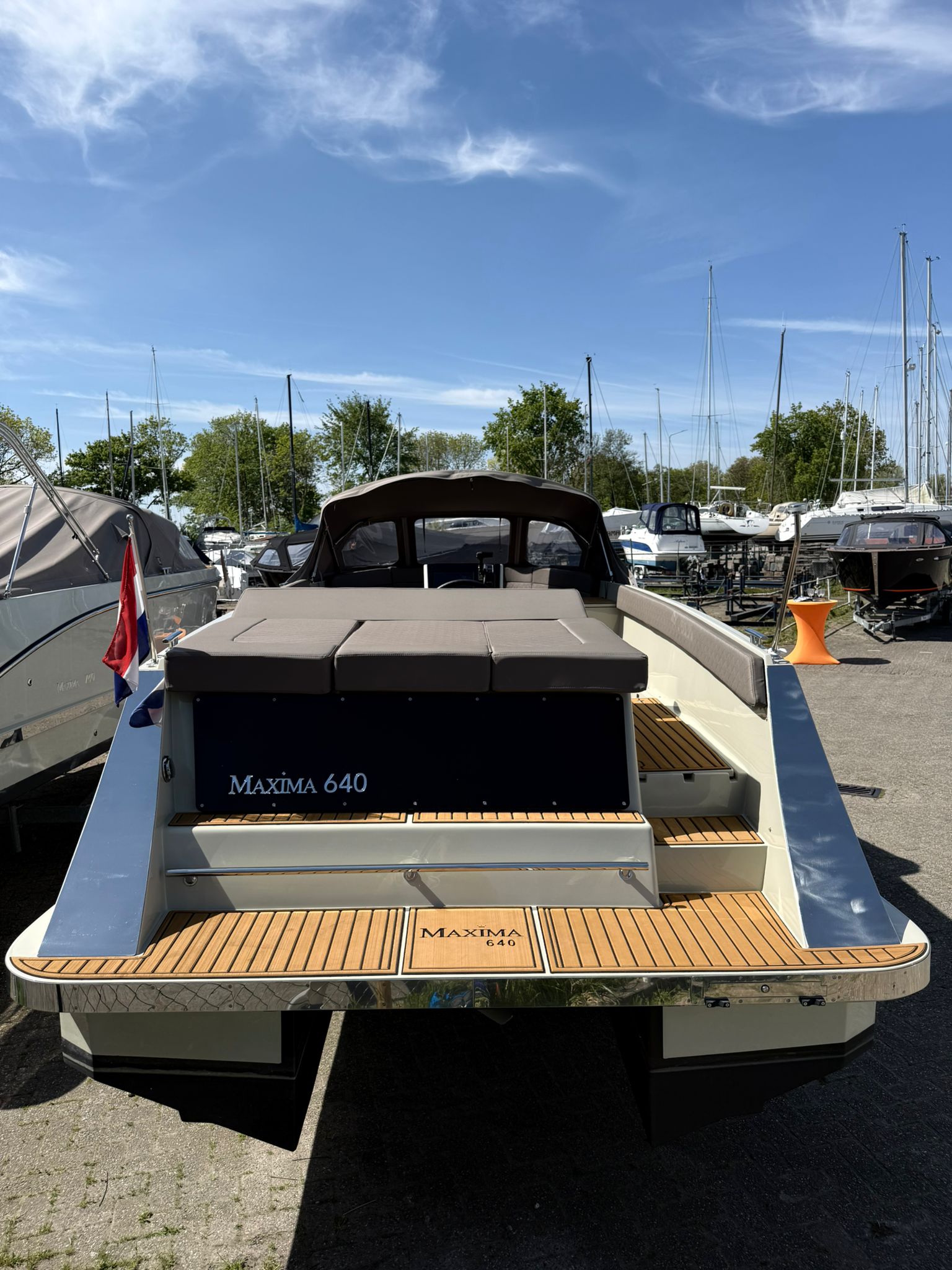 Maxima 640, 100 PK Honda BBM, met boegschroef, Kiezelgrijs — foto 8 van 12