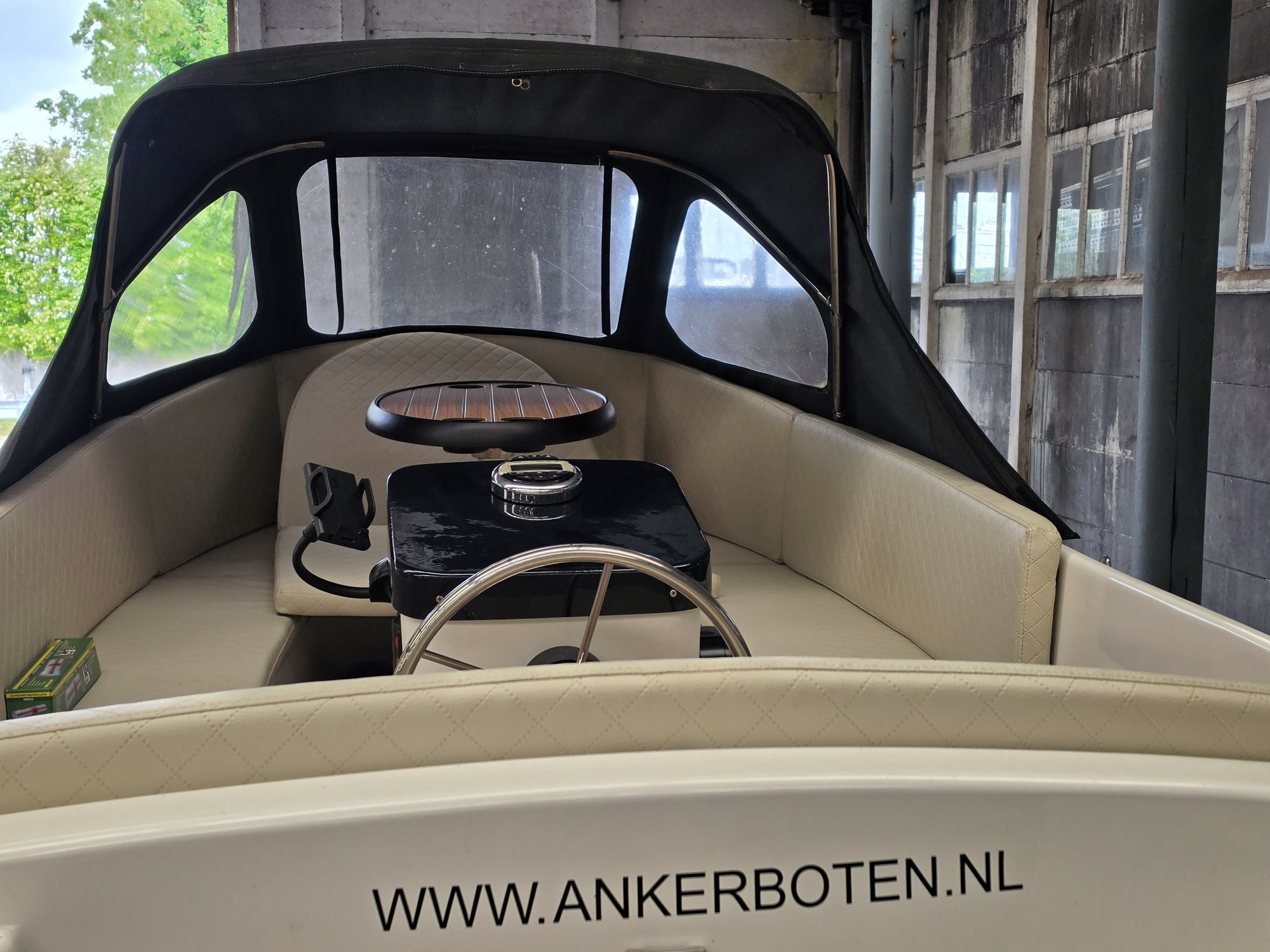 Anker 485 Sloep, incl. TTH wegtrailer, 15PK Honda BBM, Wit — foto 7 van 12