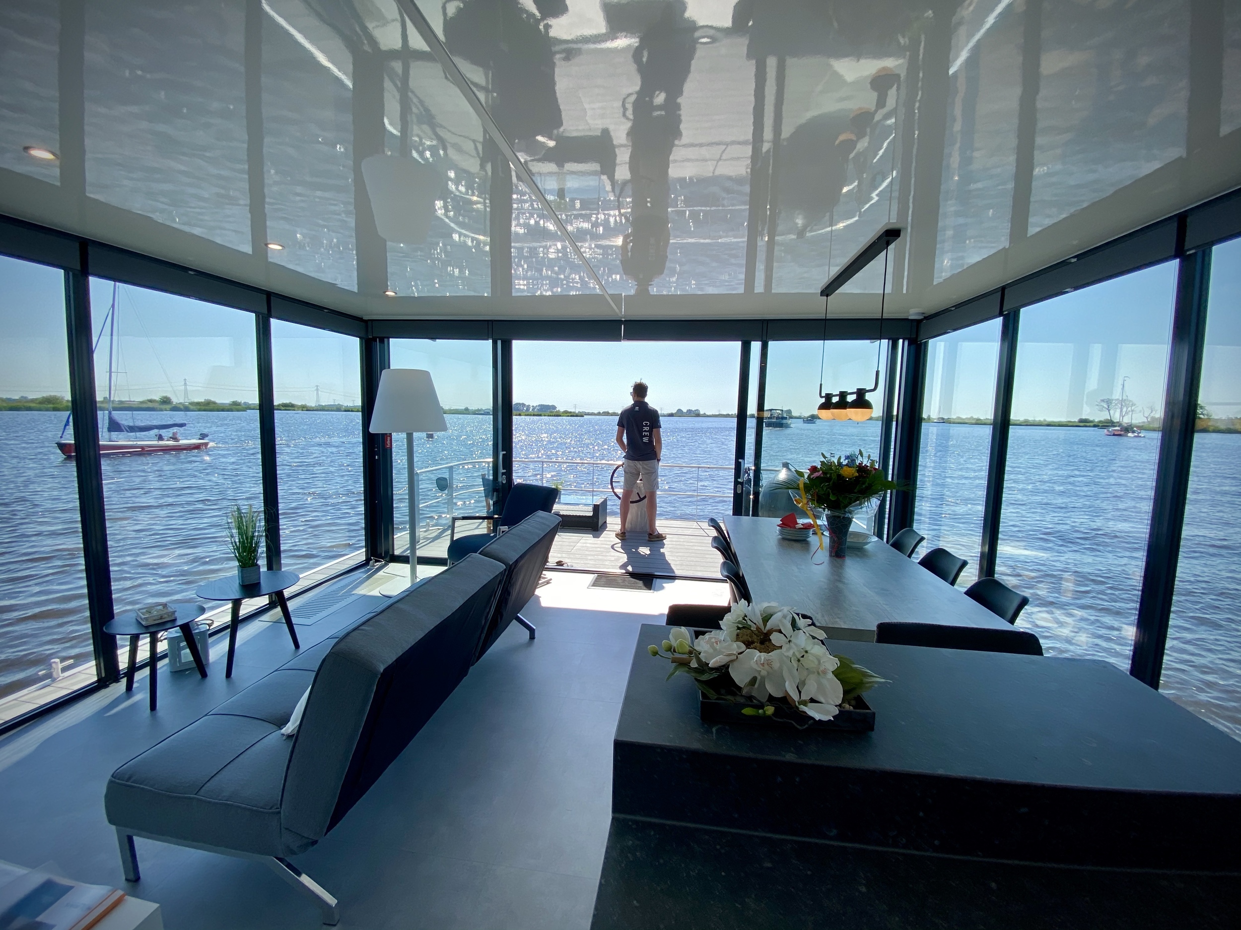 VaarAppartement 'Black Pearl' Houseboat - Panoramahut — foto 20 van 42