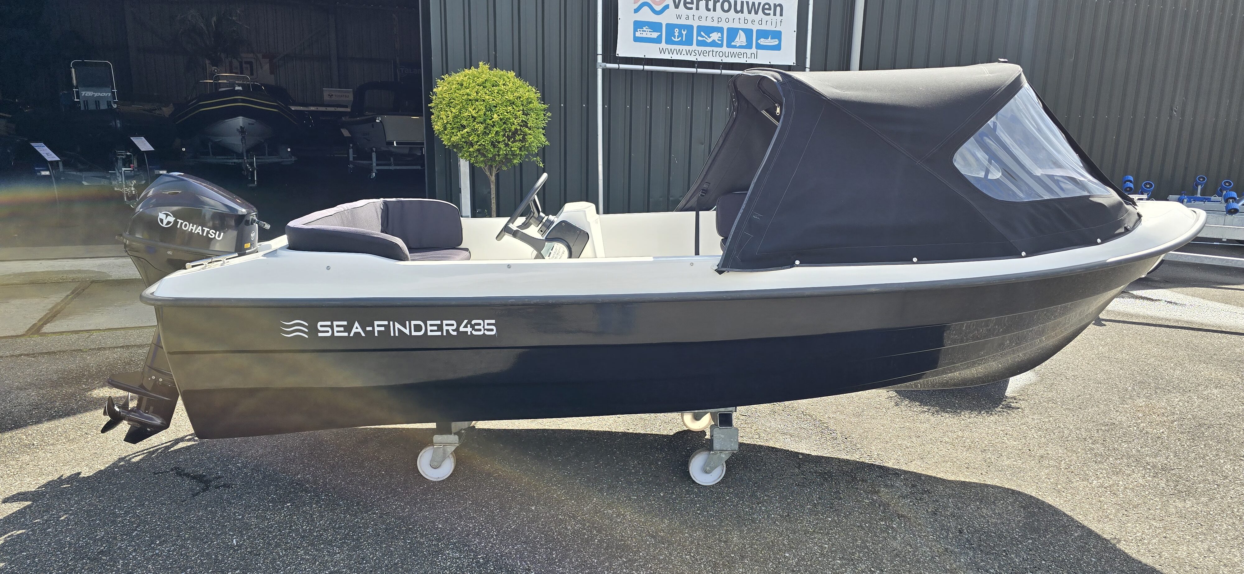 1 jaar gebruikte sea-finder 435 met 9.8 pk Tohatsu – WS Vertrouwen — foto 2 van 12