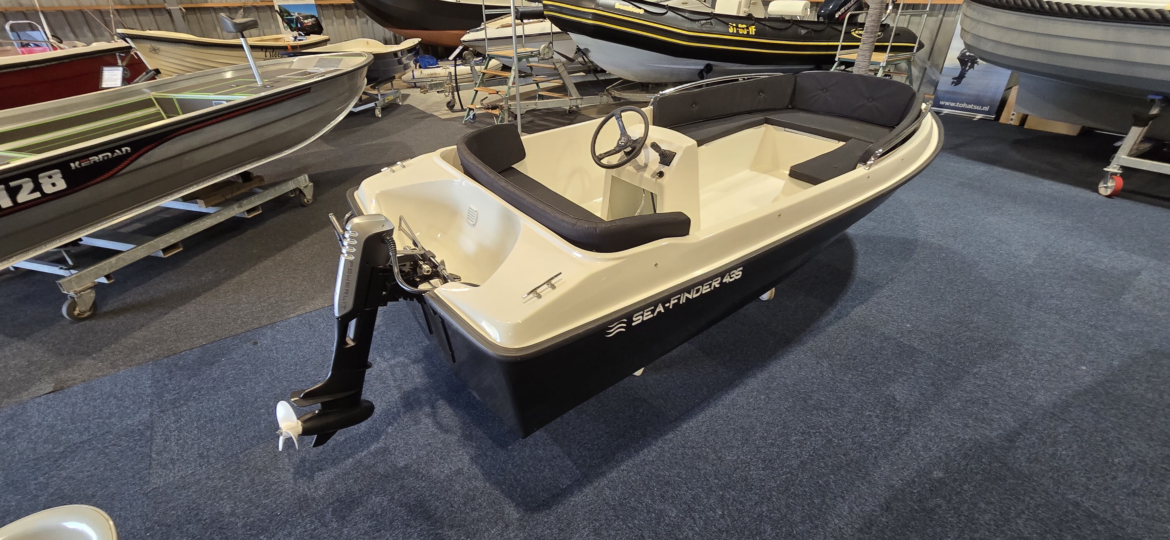 Sea-finder 435 met powerlit 9 pk eletro motor vaarklaar — foto 4 van 12