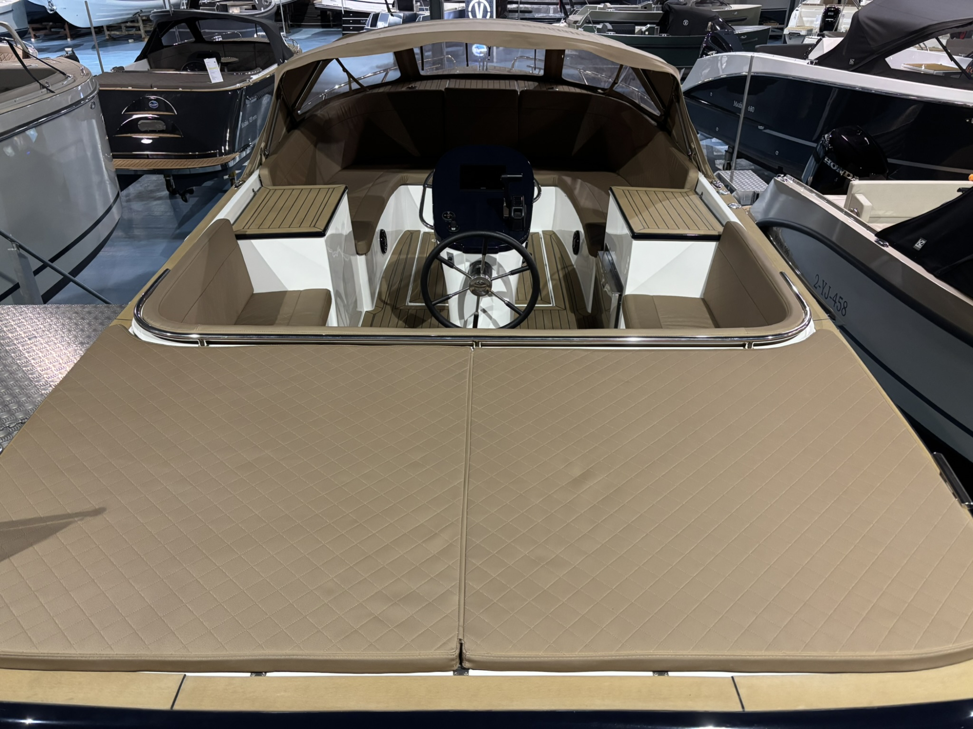 Maxima Boats 820 retro donkerblauw met Honda 150 pk op voorraad! — foto 4 van 16