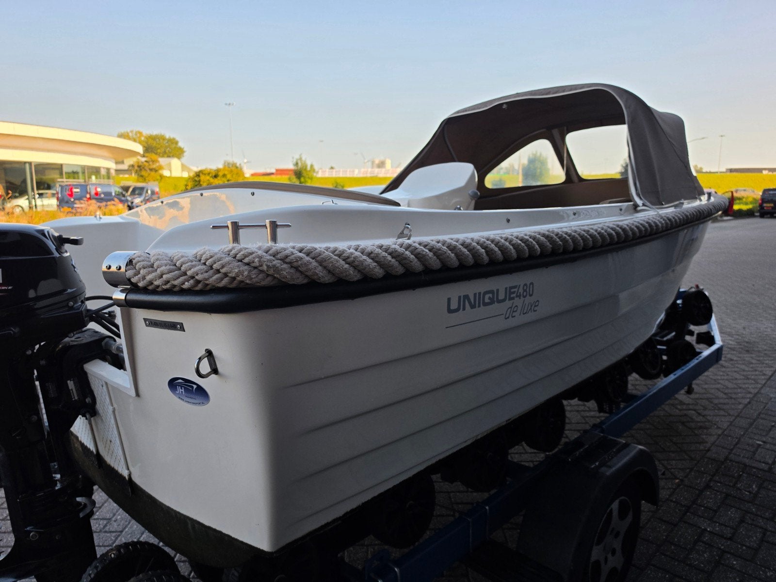 Prachtige Unique 480 Deluxe + Suzuki 15PK — foto 9 van 16