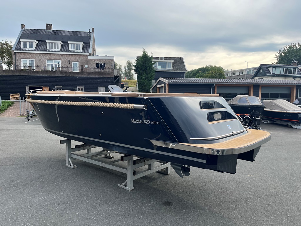 Maxima Boats 820 retro donkerblauw met Honda 150 pk op voorraad! — foto 3 van 16