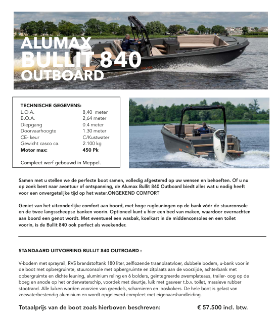 Alumax  Bullit 840 (met CE-Keur) — foto 15 van 16