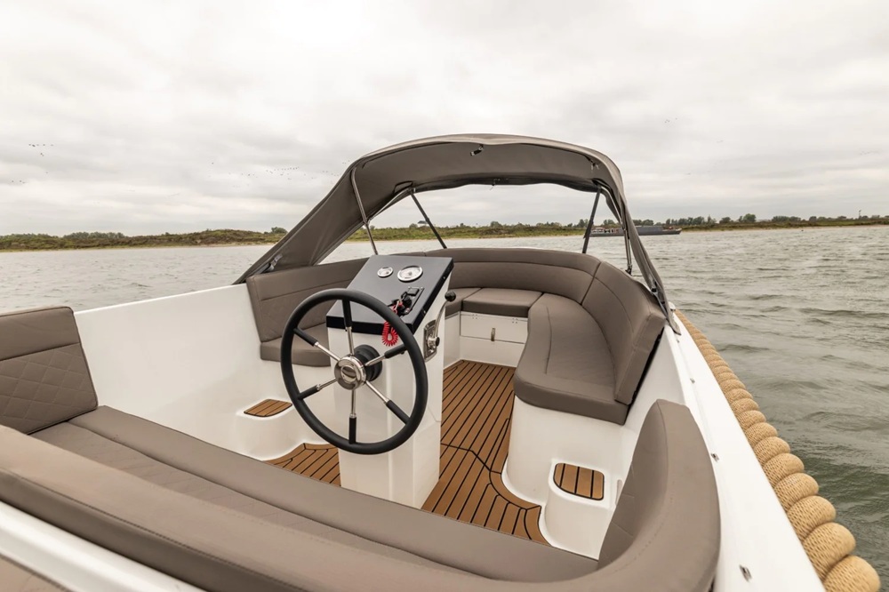 Maxima 600 Tender Sloep, 30PK Honda, Navy NIEUW MODEL MET ACHTERINSTAP — foto 4 van 6