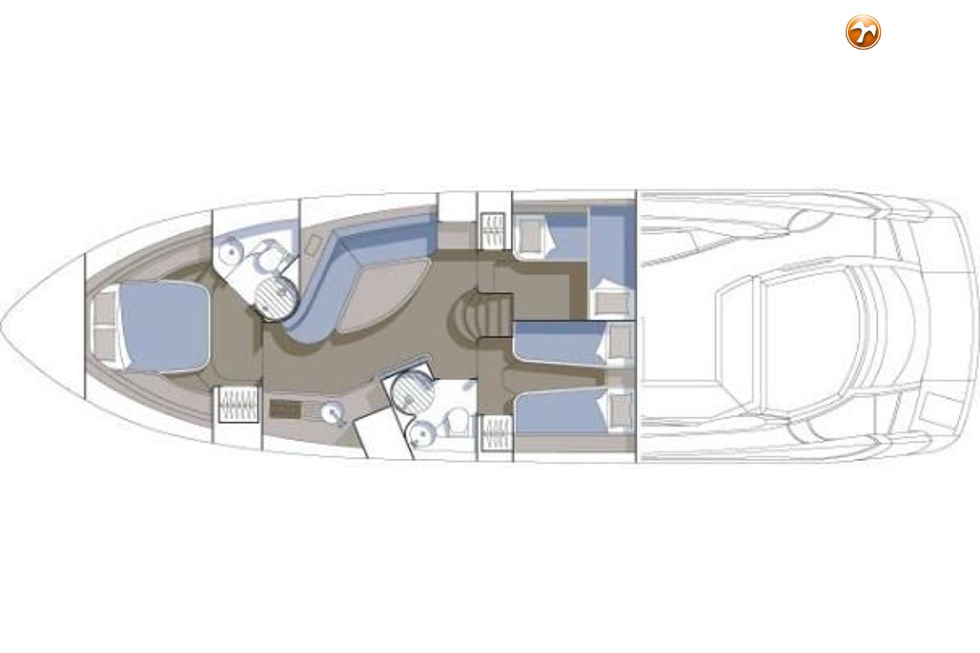 Sunseeker Portofino 53 — foto 30 van 30