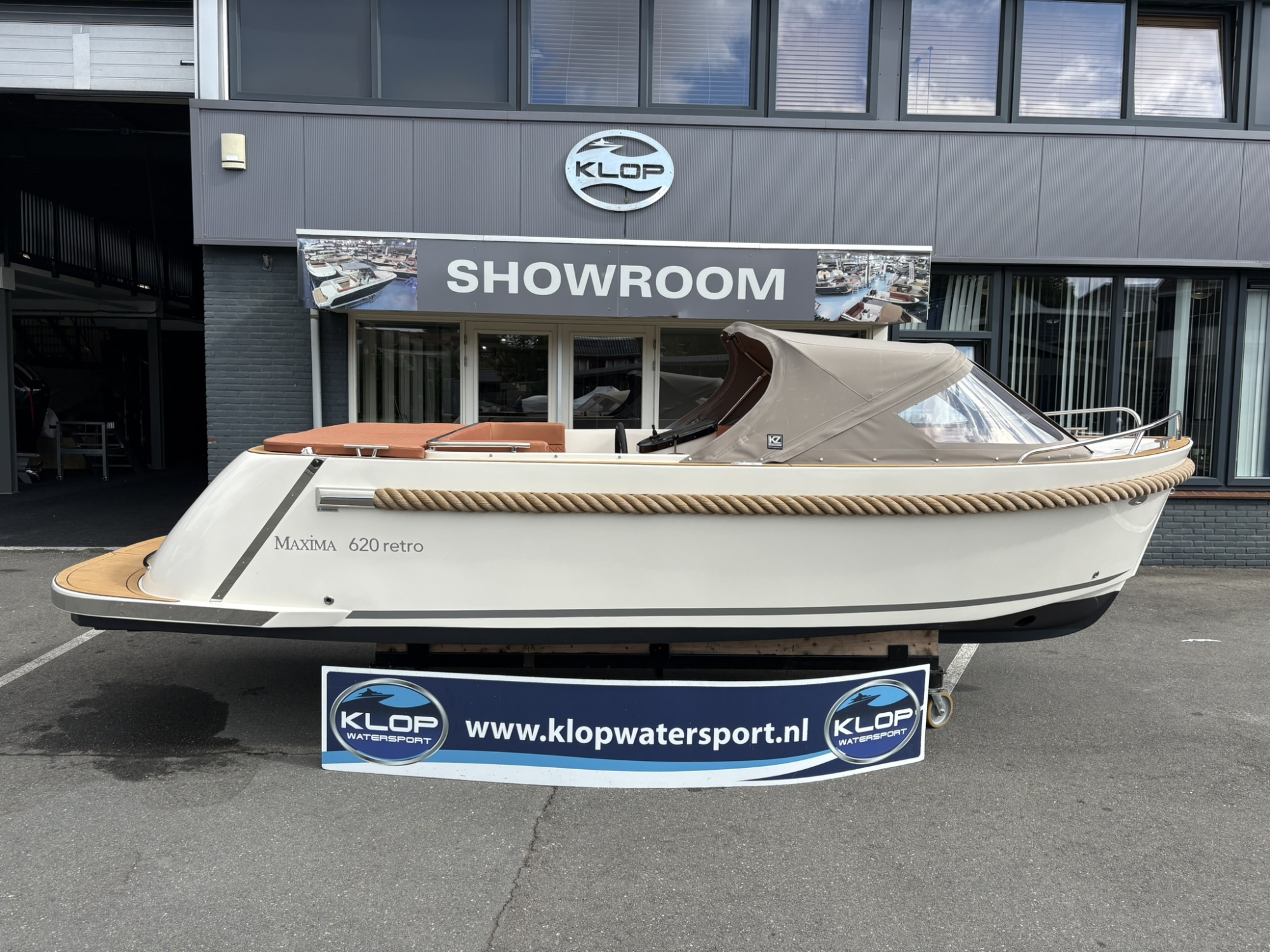 Maxima Boats 620 retro MC crèmewit op voorraad