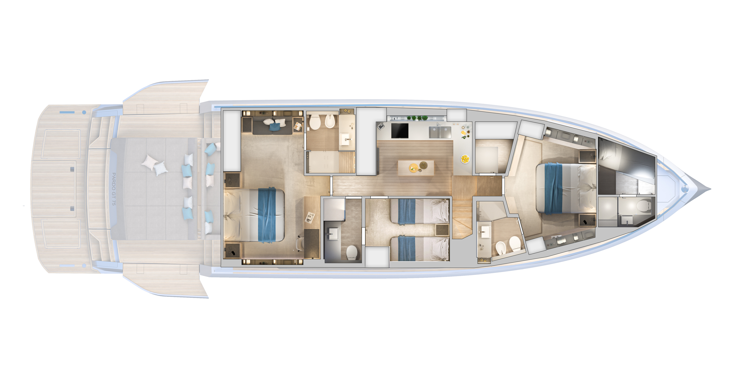 PARDO YACHTS GT 75 - NEW — foto 47 van 56