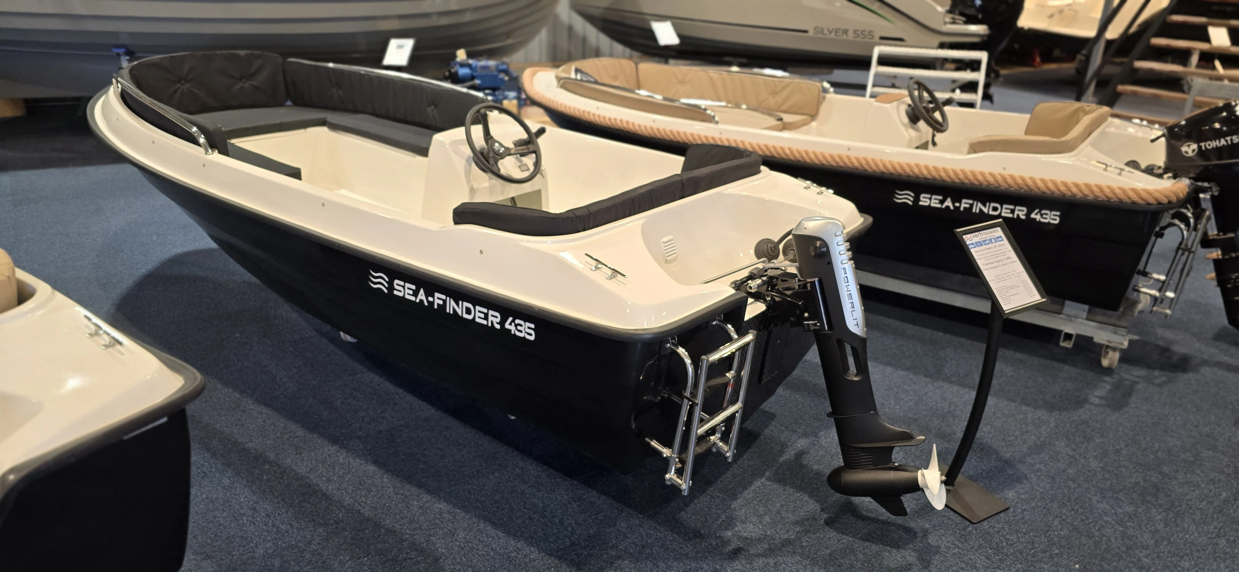 Sea-finder 435 met powerlit 9 pk eletro motor vaarklaar – WS Vertrouwen — foto 1 van 12