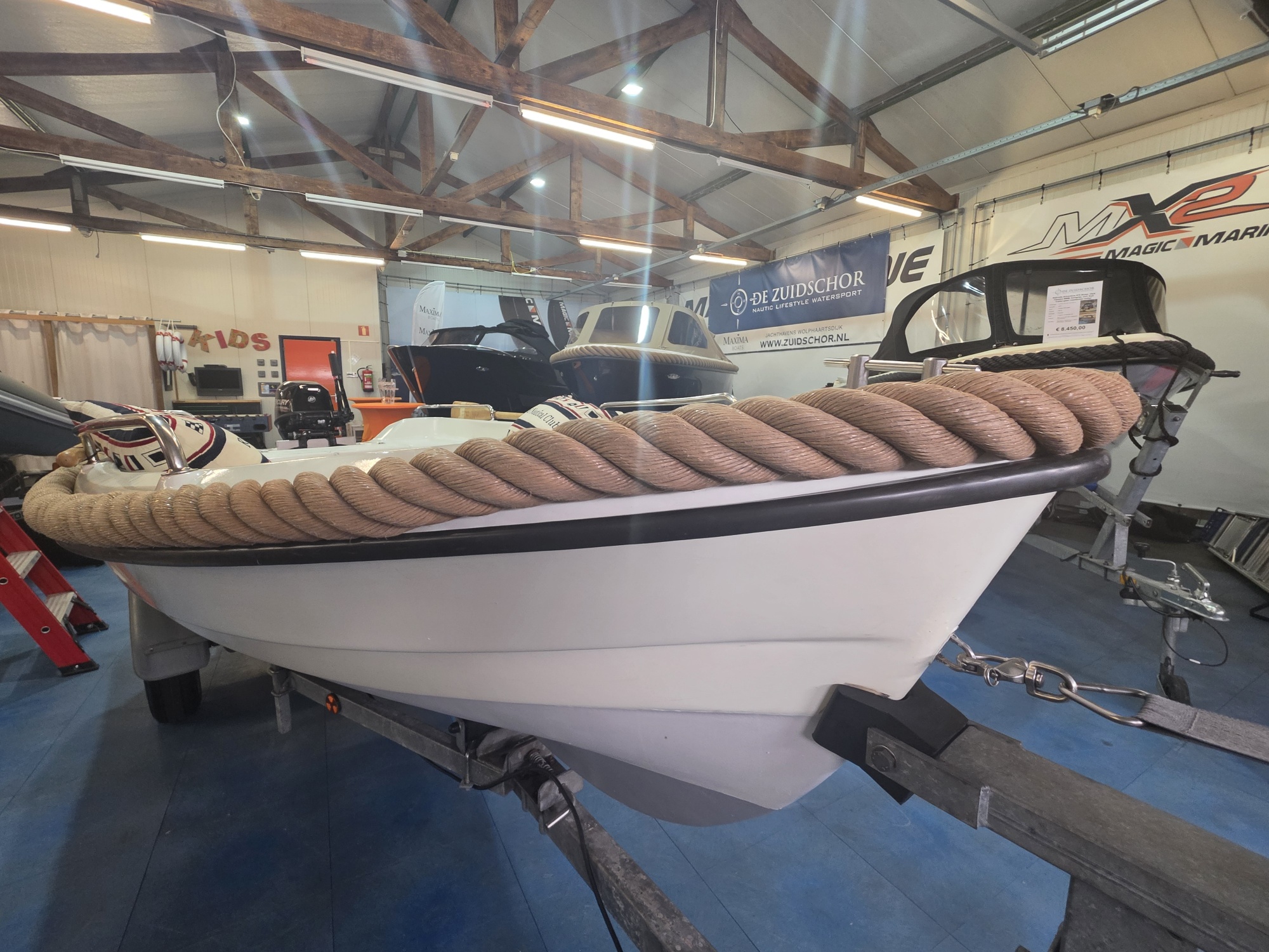 Texas 360 open sloep, 9.9 Mercury en KNOT wegtrailer — foto 4 van 8