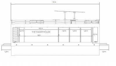 Houseboat The Yacht House 40 – Woonboot 12m stalen bodem - Foto 6
