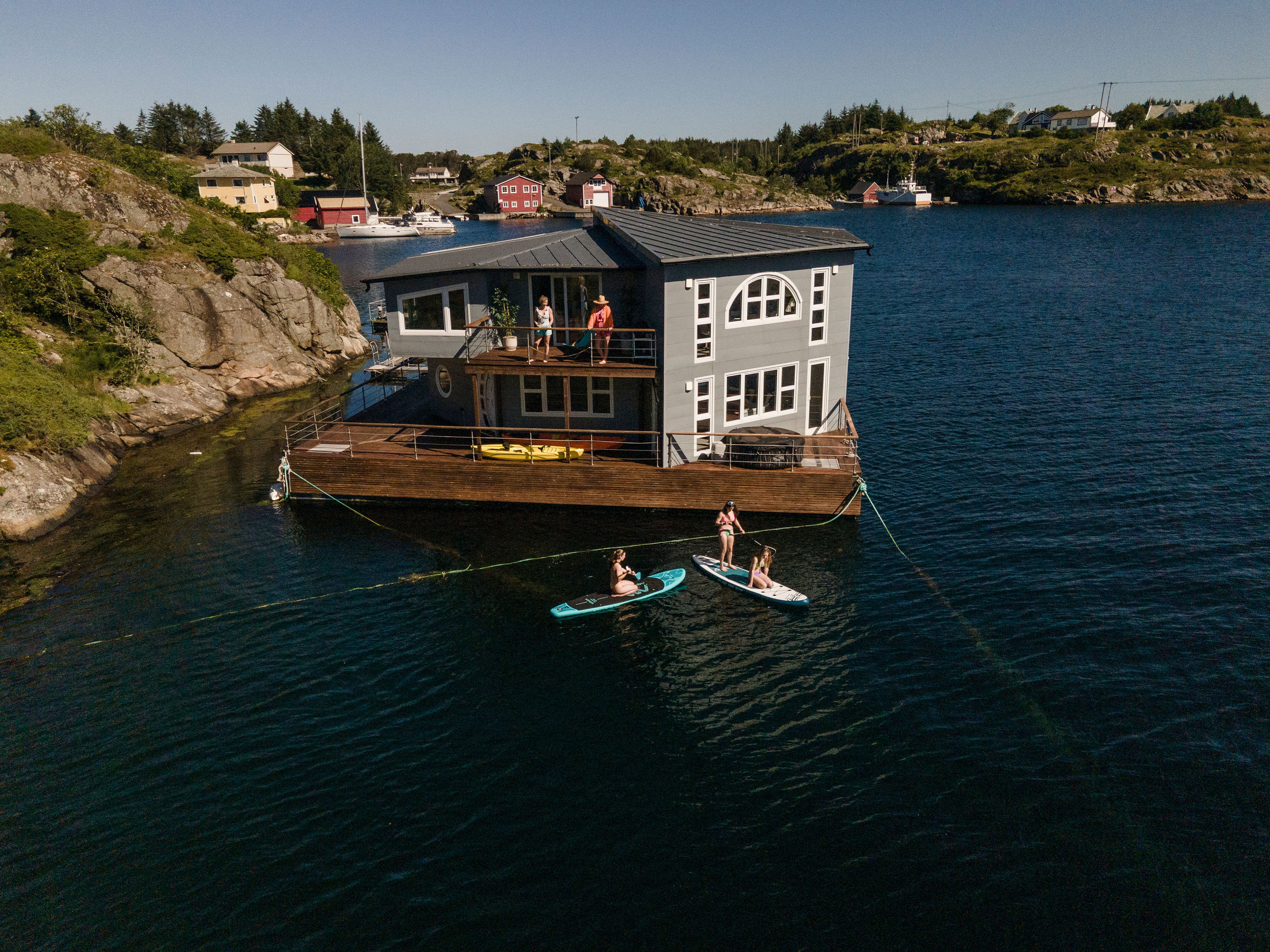 Grey Floating House Houseboat - Foto 2