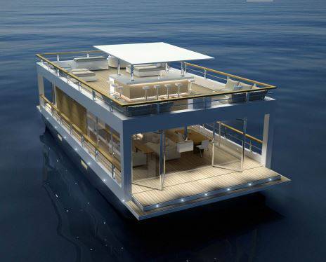 Houseboat The Yacht House 110 – modulaire woonboot 14,95m - Foto 3