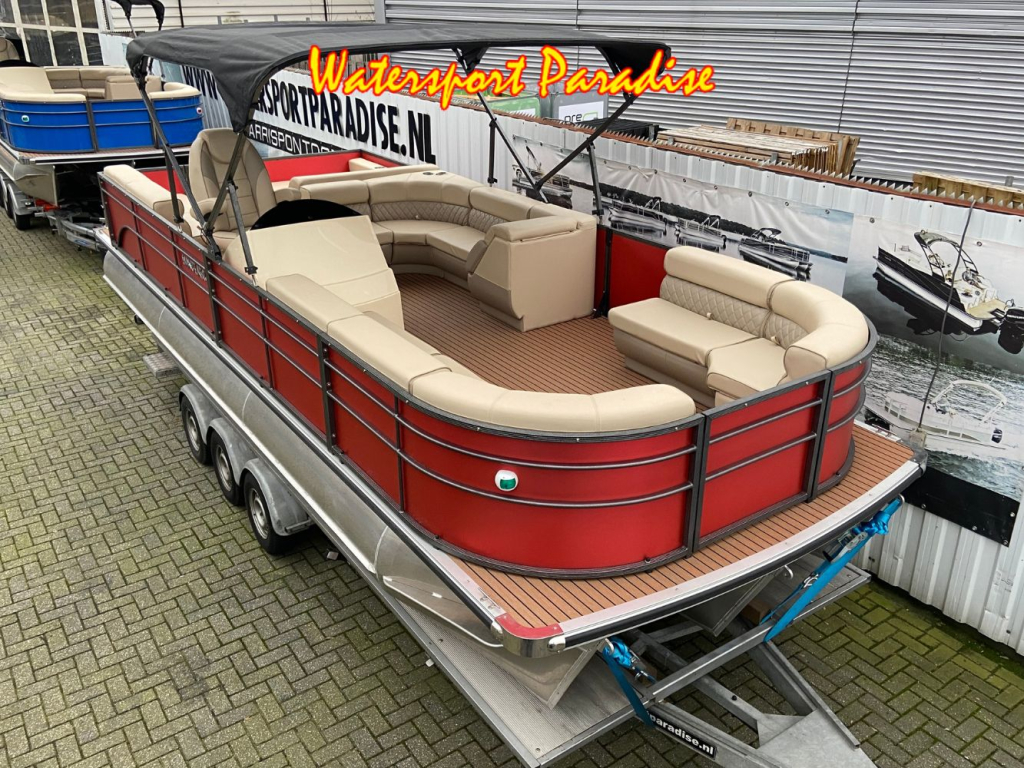 Pontoonboot 25FT 3-Tubes Red — foto 1 van 19