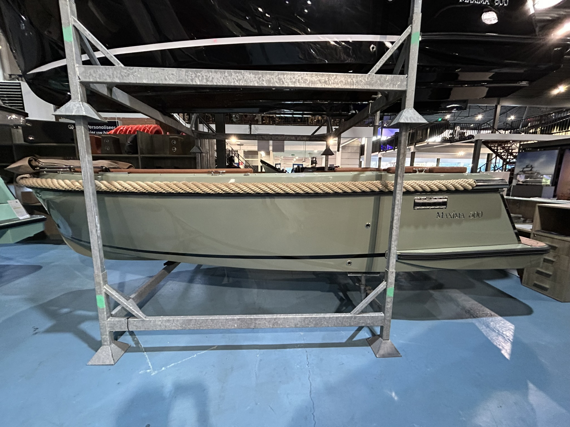 Maxima BoatsAanbieding Show -  600 RAL 7033 met Honda 20 pk