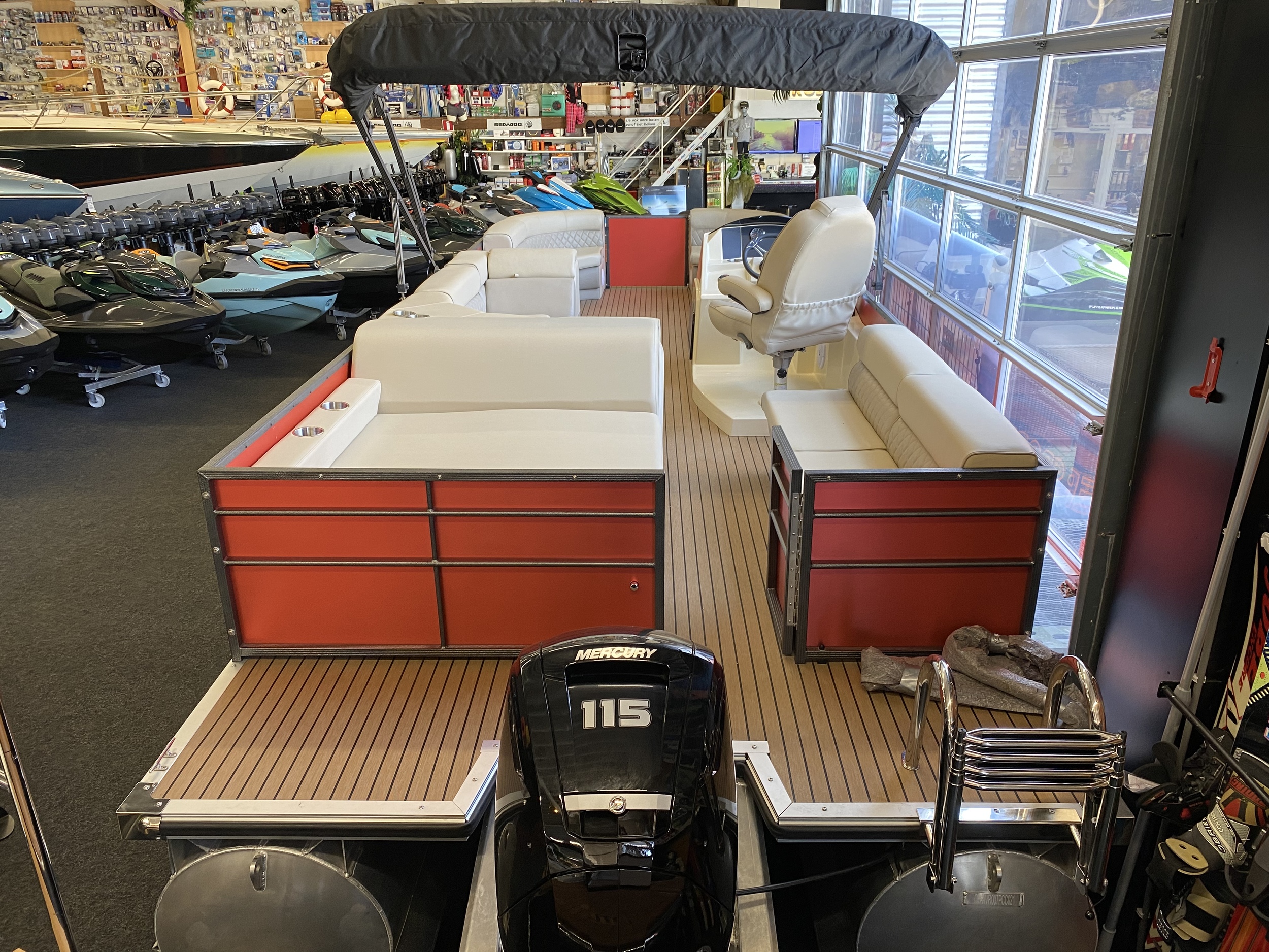 Pontoonboot 25FT 3-Tubes Red — foto 5 van 19