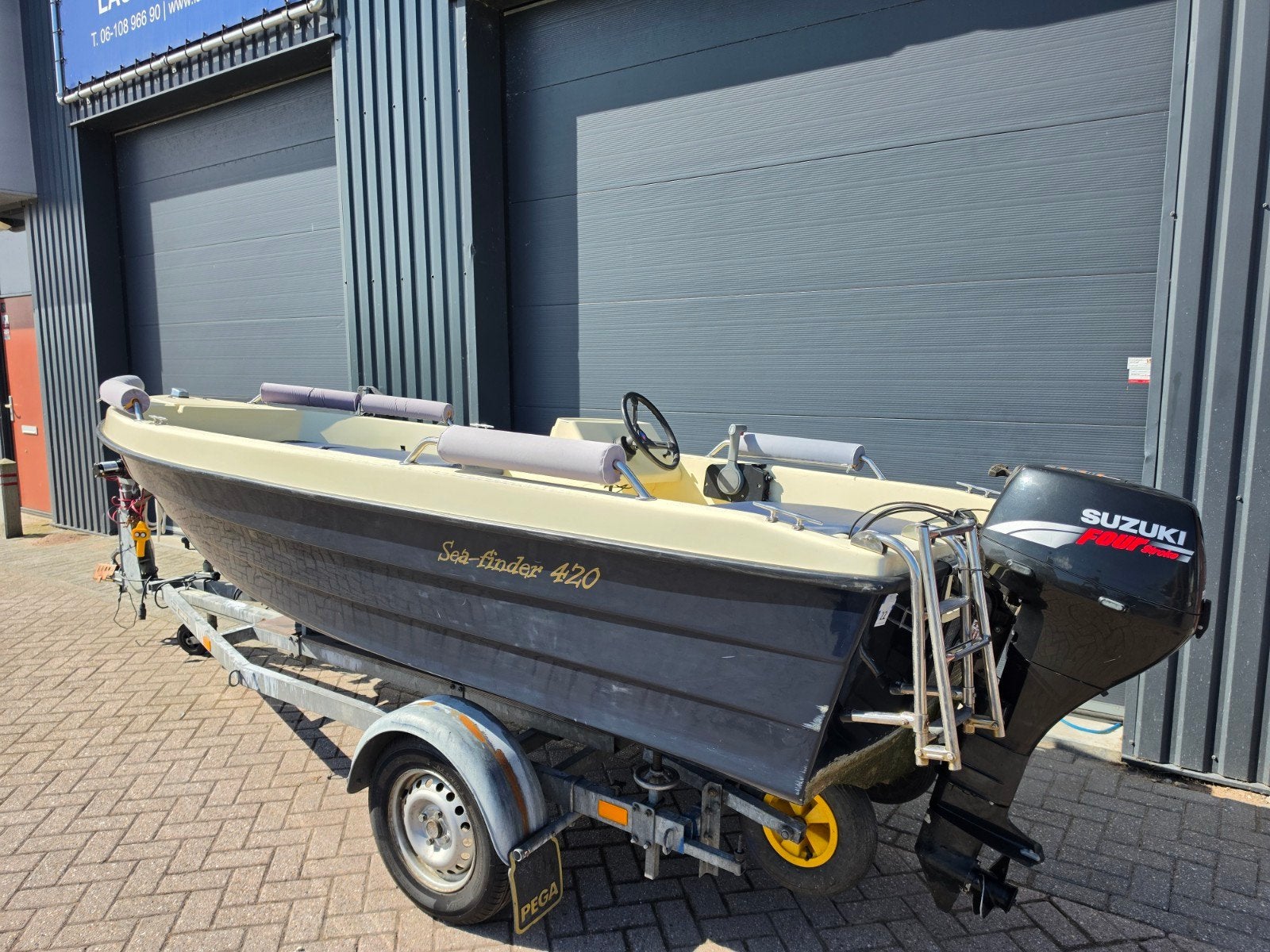 Nette Sea-Finder 420 | Sloep | Suzuki 9,9PK 4 Takt — foto 1 van 9