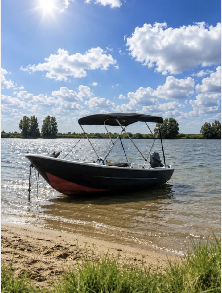 Stalen sloep Grachtenbootje — foto 1 van 4