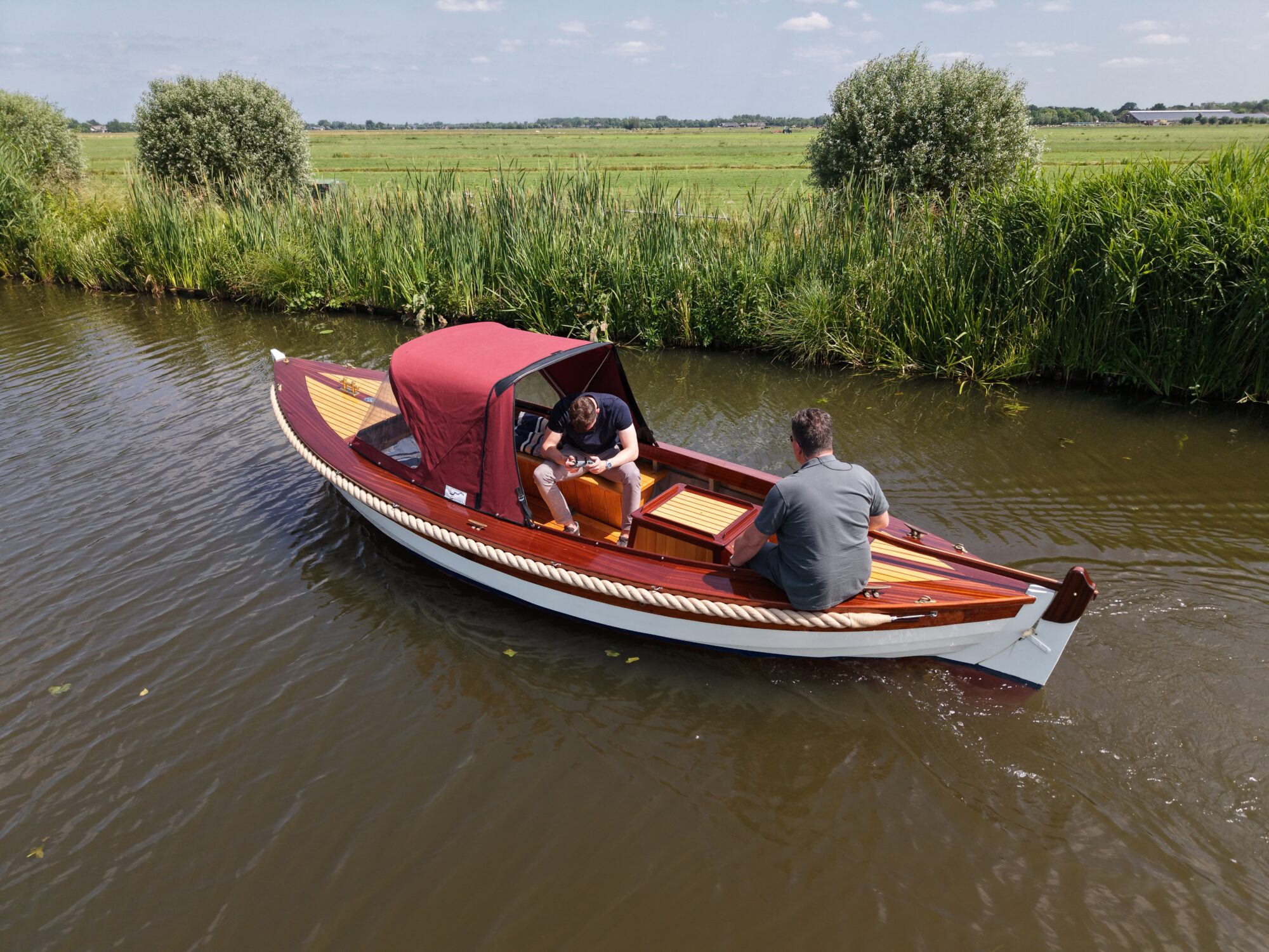 Kapitein Klassieke Mahoniehouten Sloep 6.20 — foto 7 van 19
