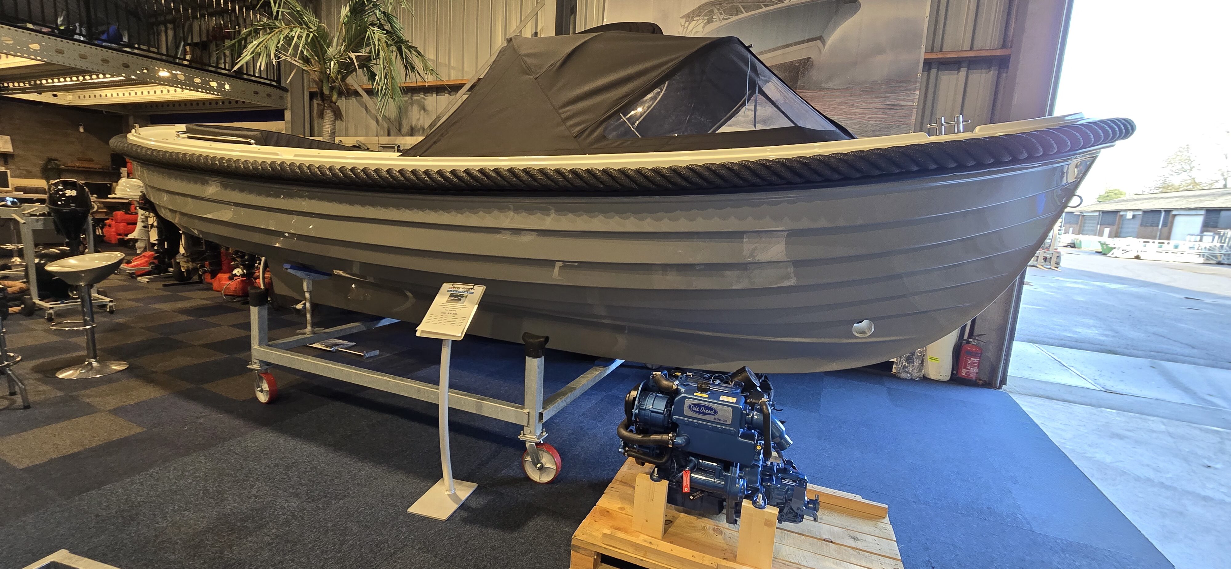 Oudhuijzer 720 diesel sloep met sole 33 mini. in aanbouw – WS Vertrouwen — foto 6 van 12
