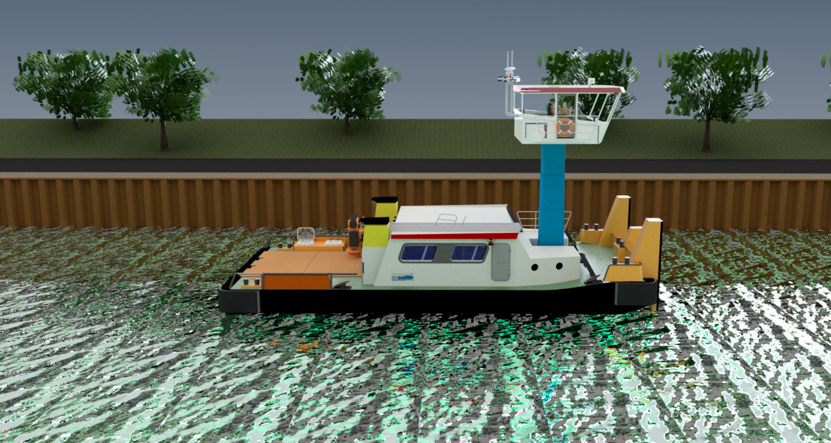 Inland Duwboot - Beroepsschip - Staal - 2024