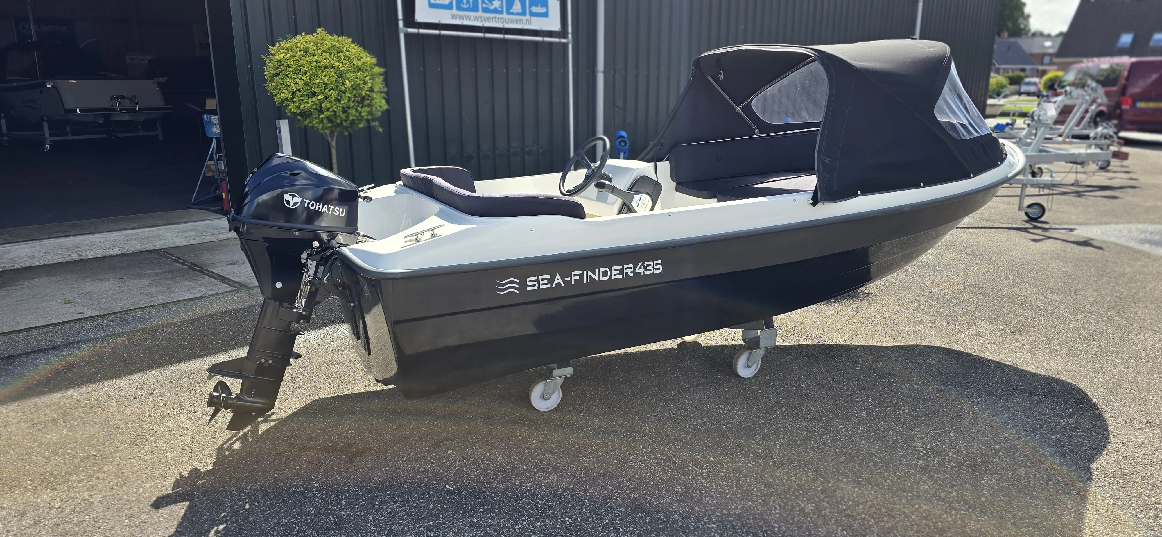 1 jaar gebruikte sea-finder 435 met 9.8 pk Tohatsu – WS Vertrouwen — foto 3 van 12
