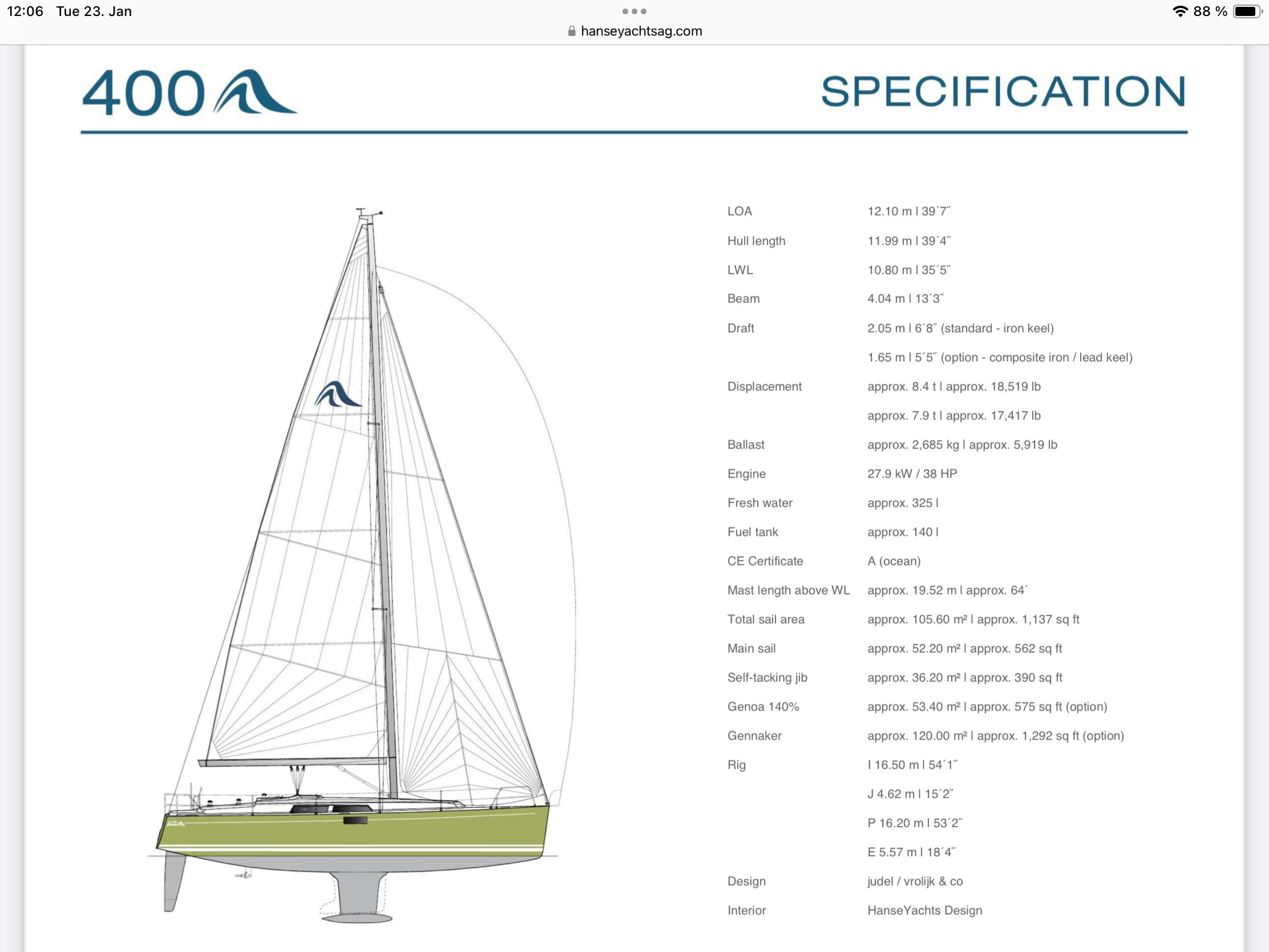 Hanse 400 — foto 28 van 31