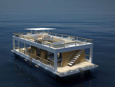 Houseboat The Yacht House 110 – modulaire woonboot 14,95m