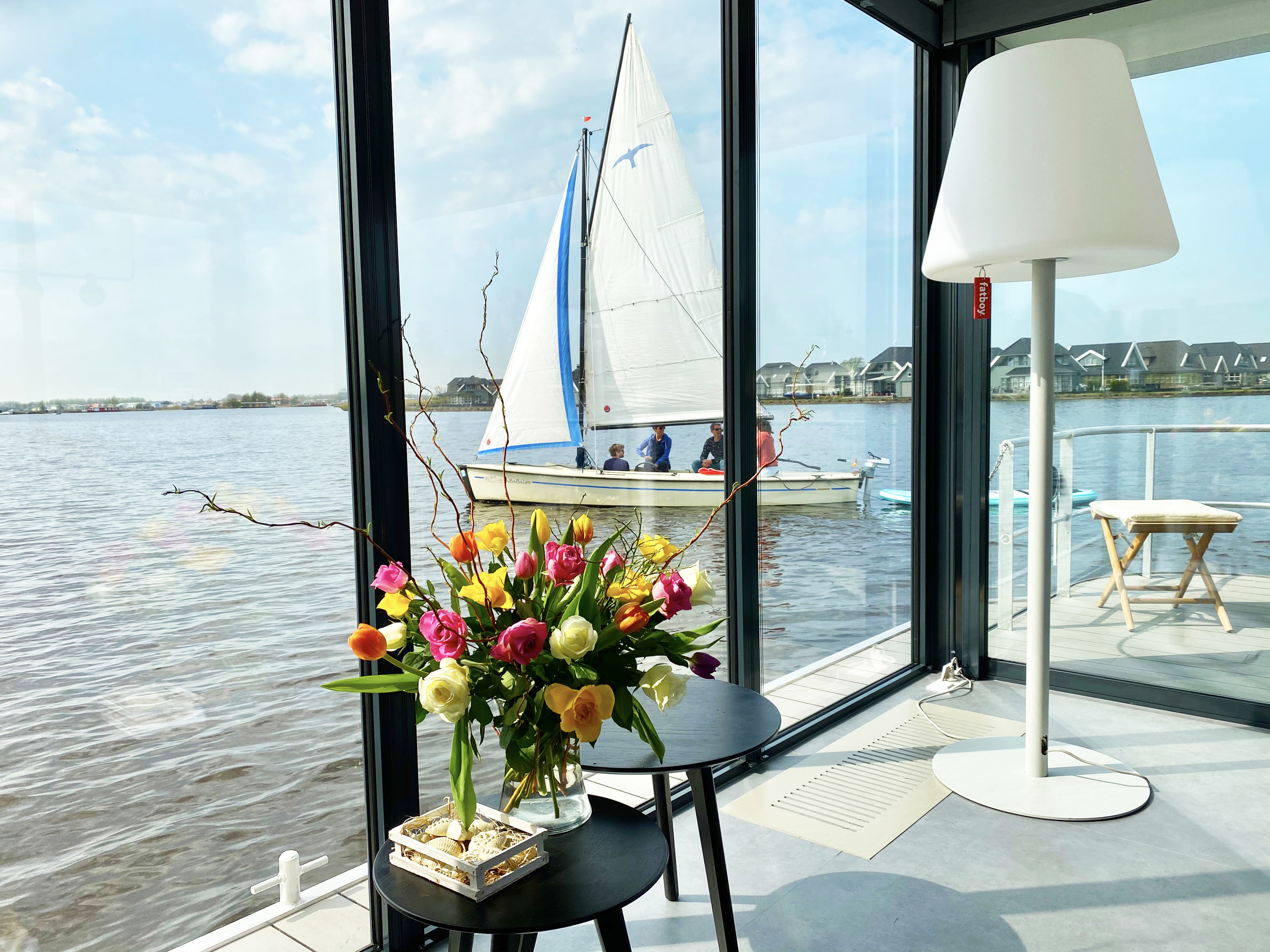 VaarAppartement 'Black Pearl' Houseboat - Panoramahut — foto 32 van 42