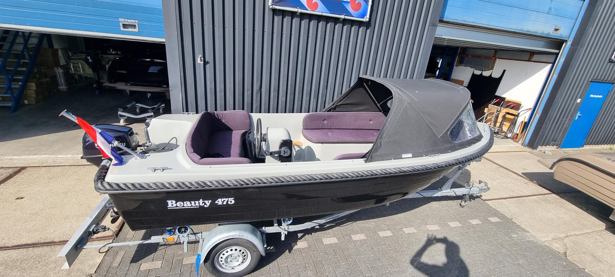 Beauty 475 met 9.8 PK Tohatsu. - Botenmarkt Friesland B.V. — foto 6 van 9