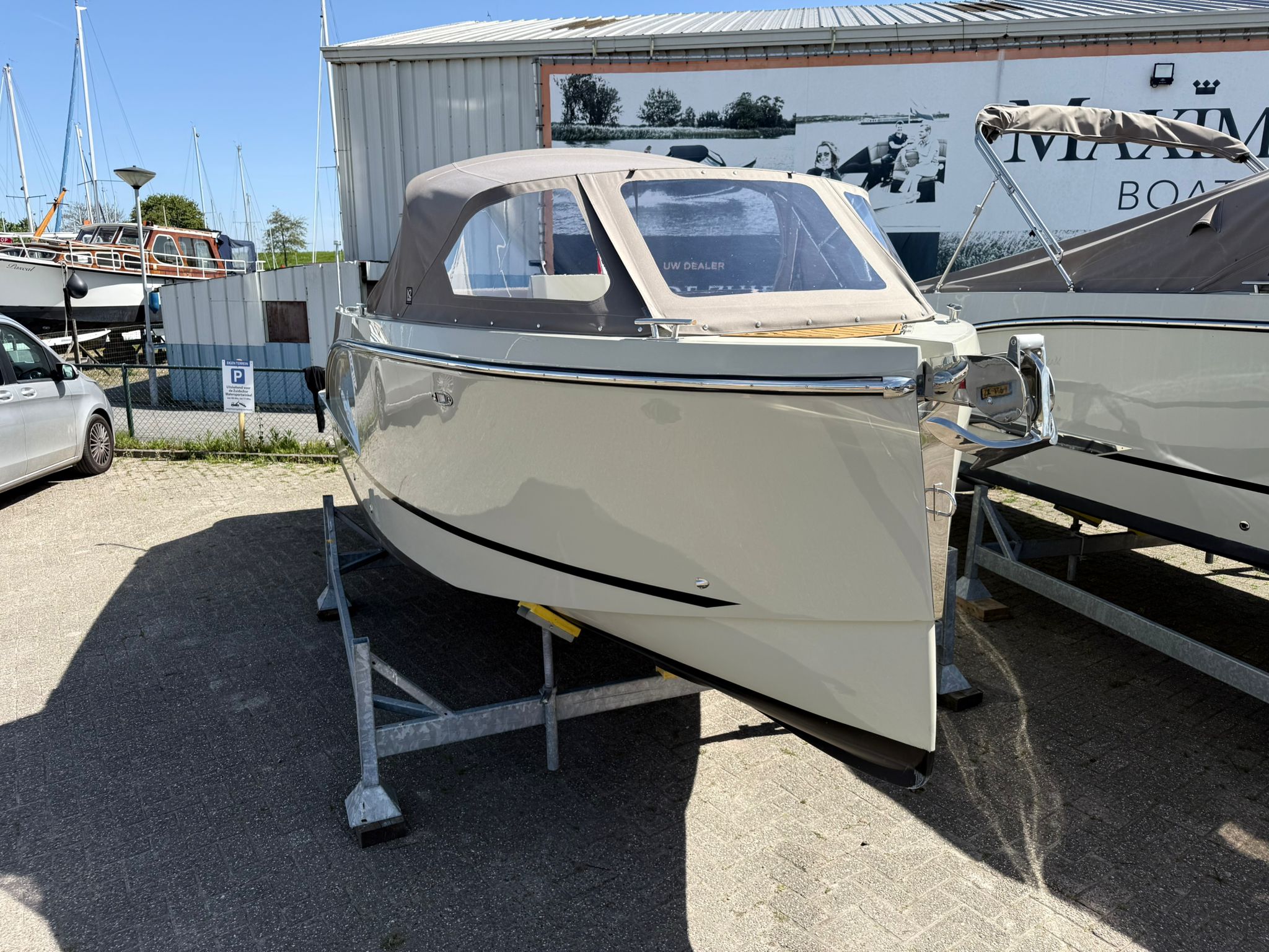 Maxima 640, 100 PK Honda BBM, met boegschroef, Kiezelgrijs — foto 9 van 12