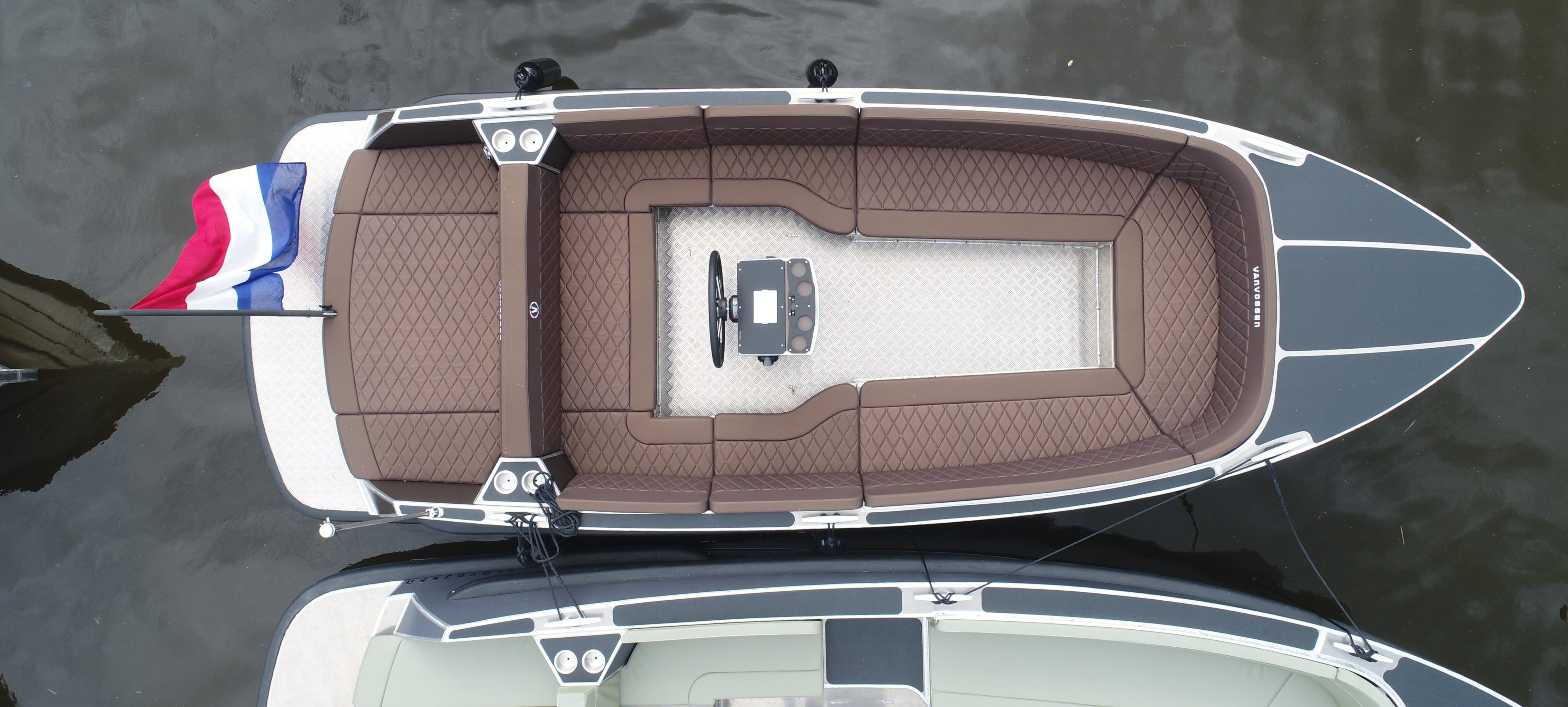 Van Vossen E tender 595 aluminium elektrisch Loosdrecht 7-dagen open