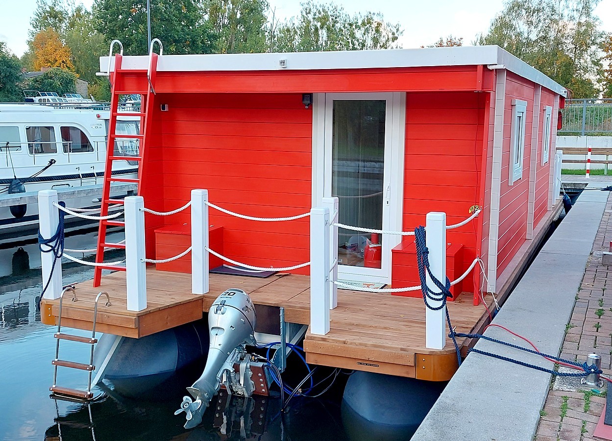 Houseboat ZOE 1200 – Modulaire woonboot voor zomer of jaarrond - Foto 4