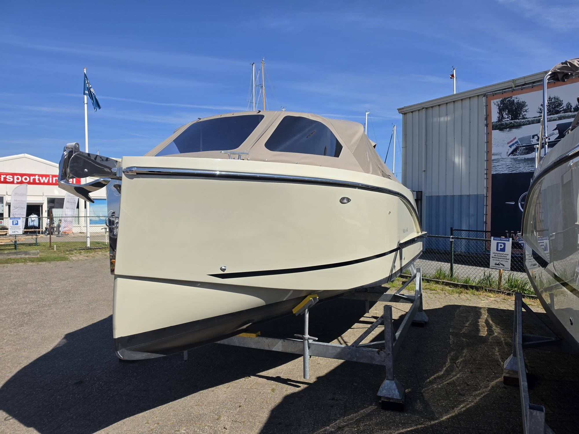 Maxima 640, 100 PK Honda BBM, met boegschroef, Kiezelgrijs — foto 3 van 12