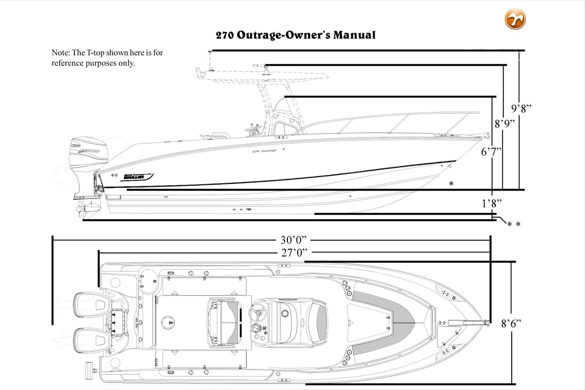 Boston Whaler 270 Outrage — foto 37 van 42