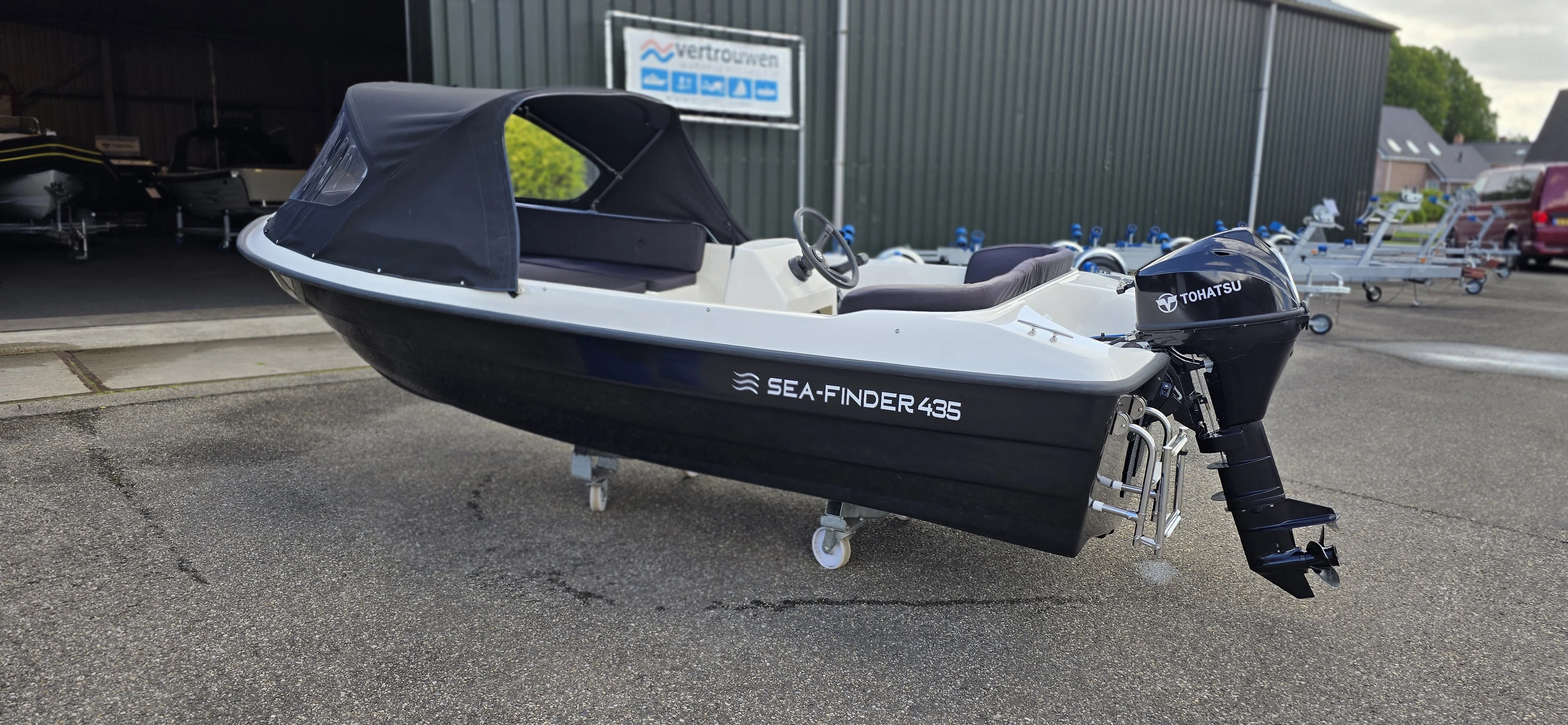 1 jaar gebruikte sea-finder 435 met 9.8 pk Tohatsu – WS Vertrouwen — foto 8 van 12