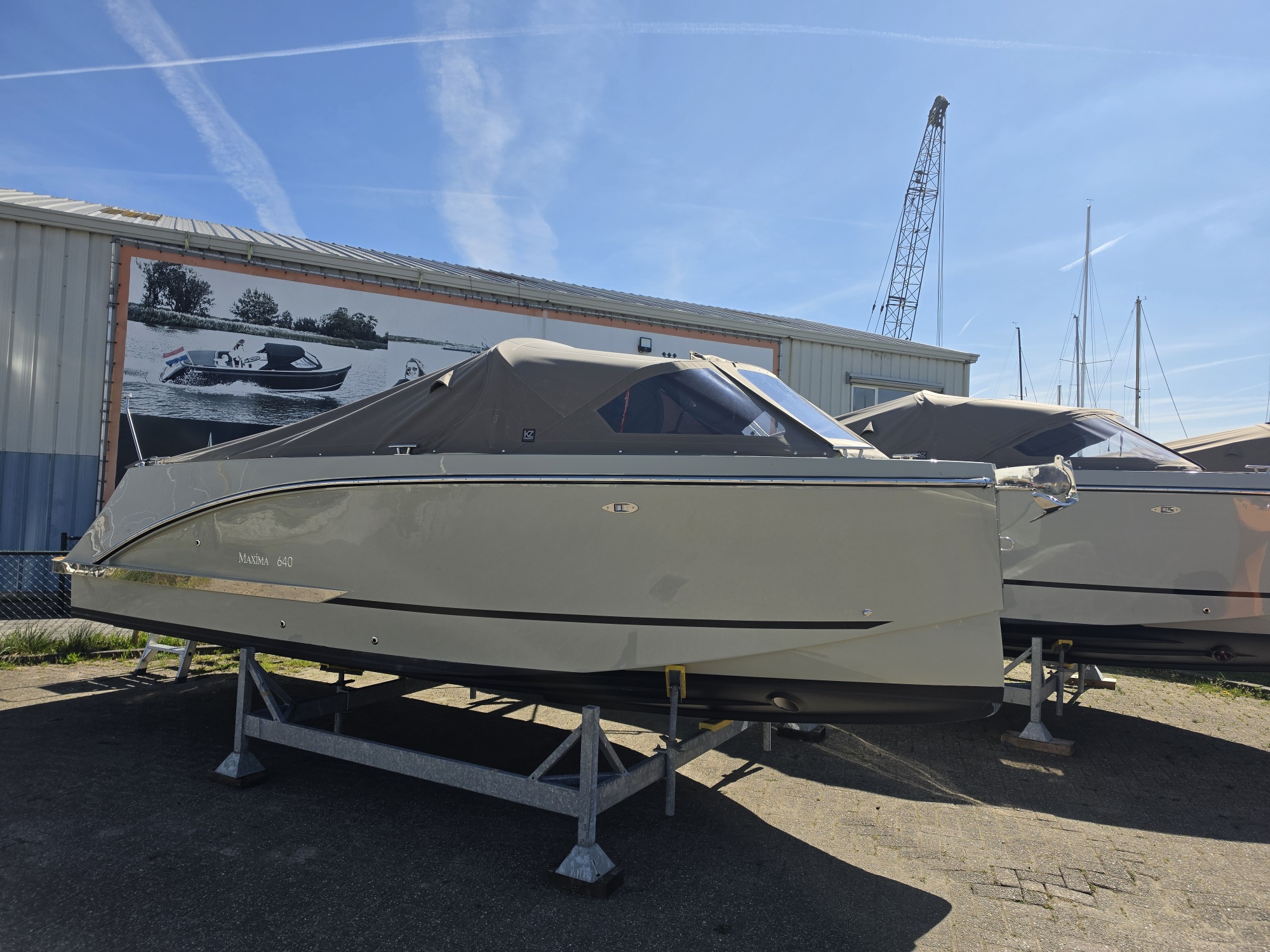 Maxima 640, 100 PK Honda BBM, met boegschroef, Kiezelgrijs — foto 4 van 12