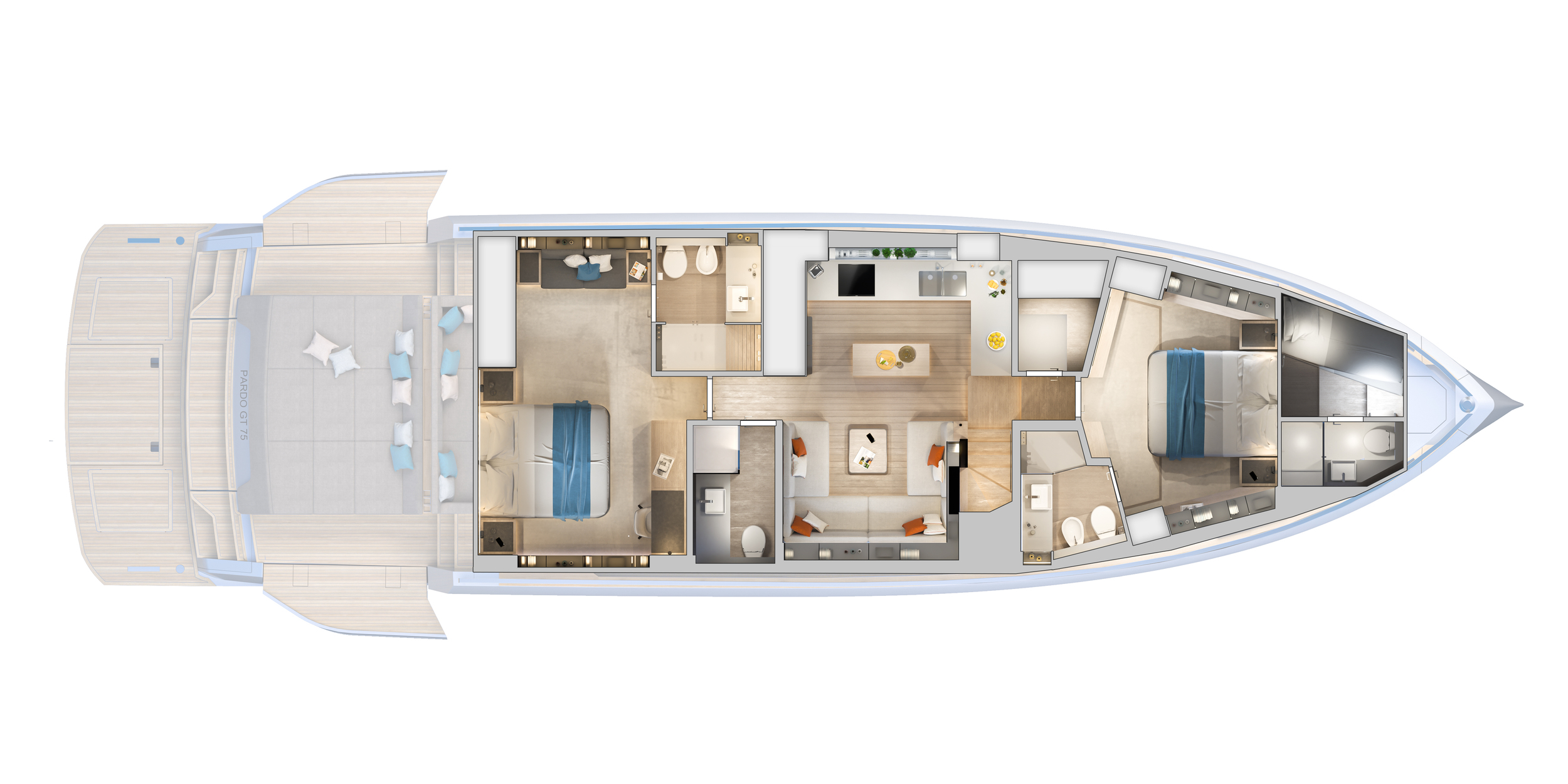 PARDO YACHTS GT 75 - NEW — foto 48 van 56