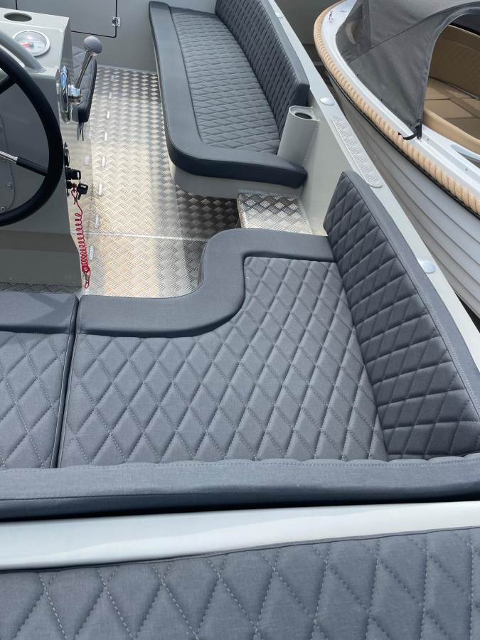 Steelfish 670 vaarklaar 60pk Honda grijs Loosdrecht — foto 6 van 8