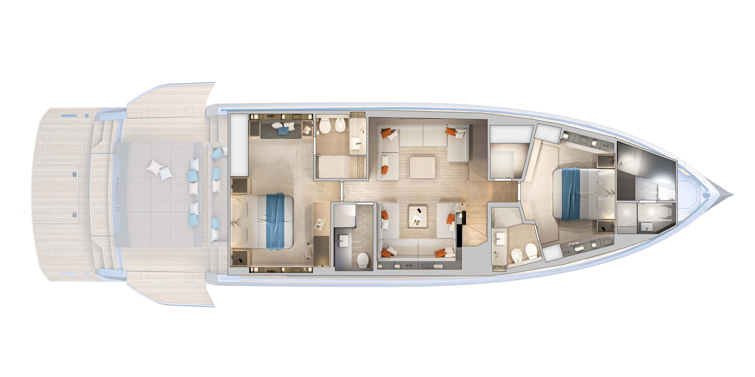 PARDO YACHTS GT 75 - NEW — foto 55 van 56