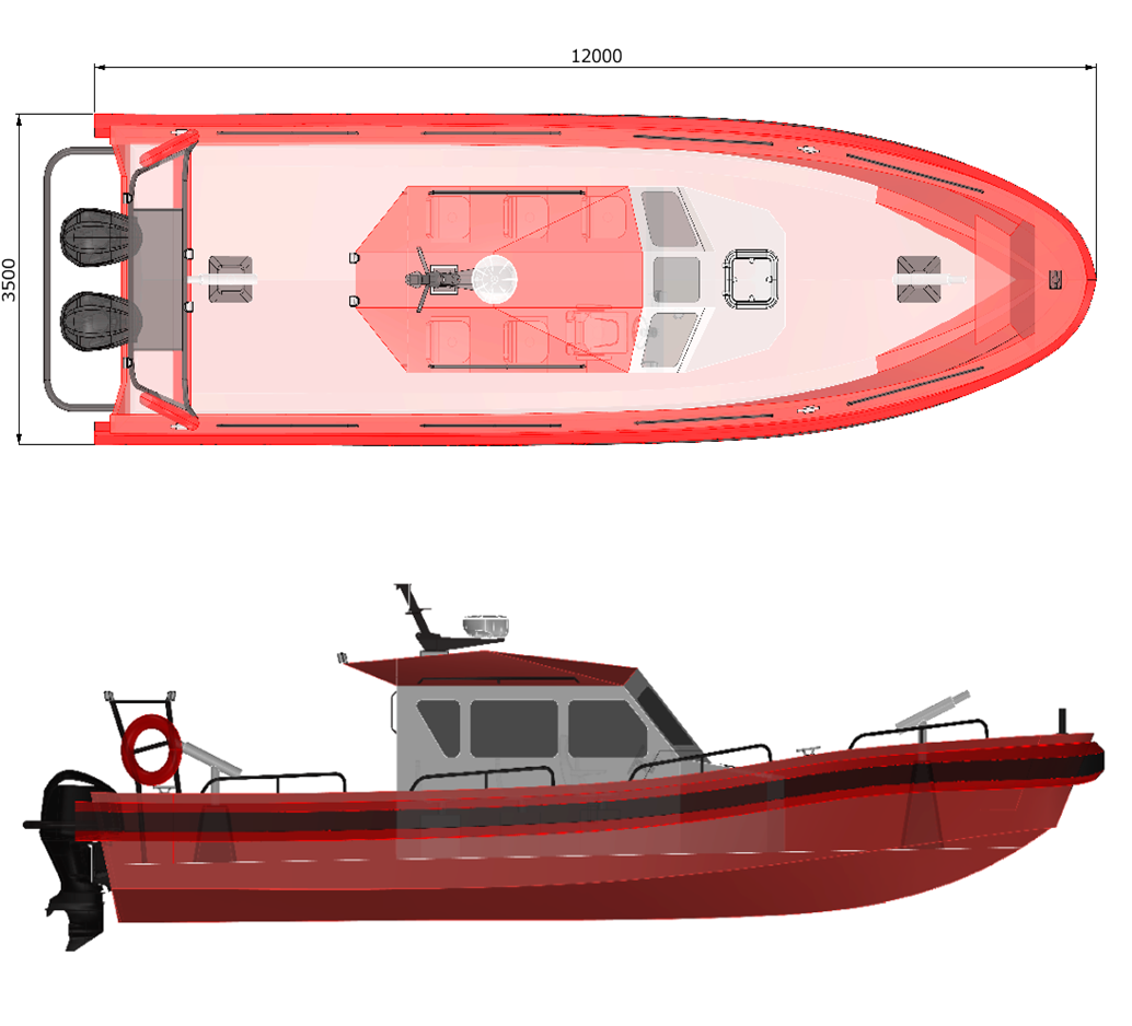 Fire And Rescue Boat PHS-R1200 — foto 1 van 3