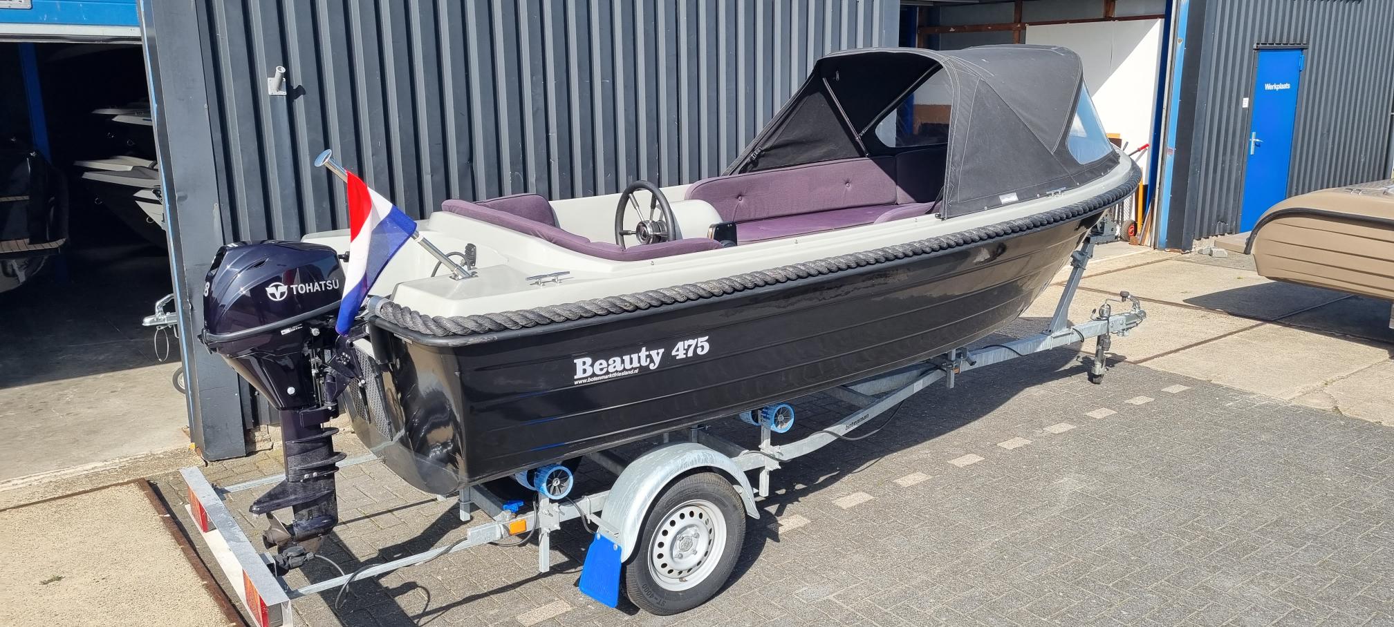 Beauty 475 met 9.8 PK Tohatsu. - Botenmarkt Friesland B.V. — foto 3 van 9