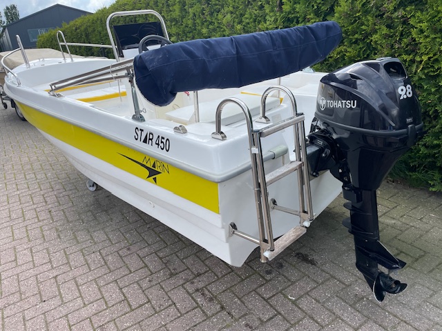 VAARKLAAR!! Star 450 met Tohatsu 9.8 PK  En Dekzeil — foto 3 van 15