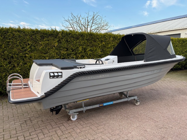 VAARKLAAR!! NIEUWE Coastliner 545 met Tohatsu 15 PK en  Buiskap