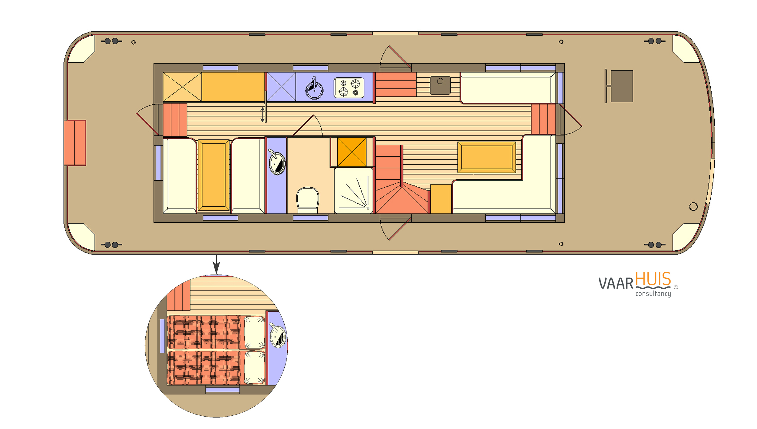 Prins HomeShip 1350 | VaarHuis | Houseboat | Flark | Varende Huisboot — foto 37 van 47