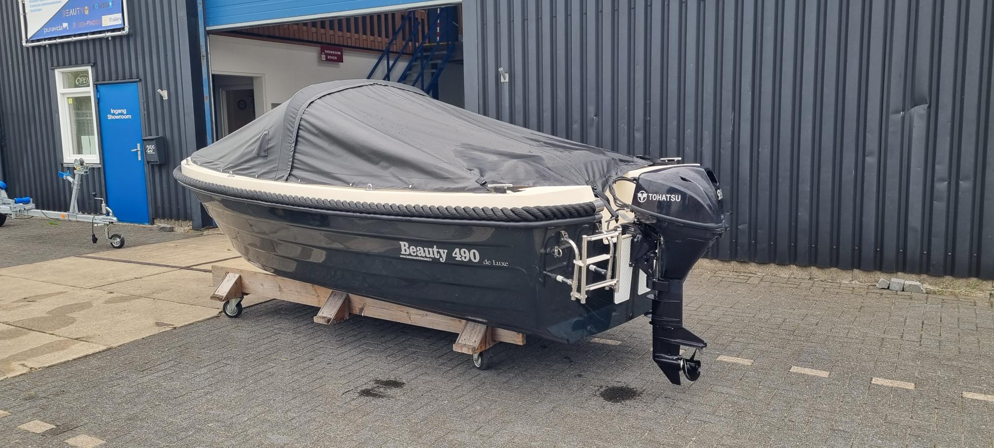 Beauty 490 + Tohatsu 9.8 pk in zeer nette staat!! — foto 4 van 12