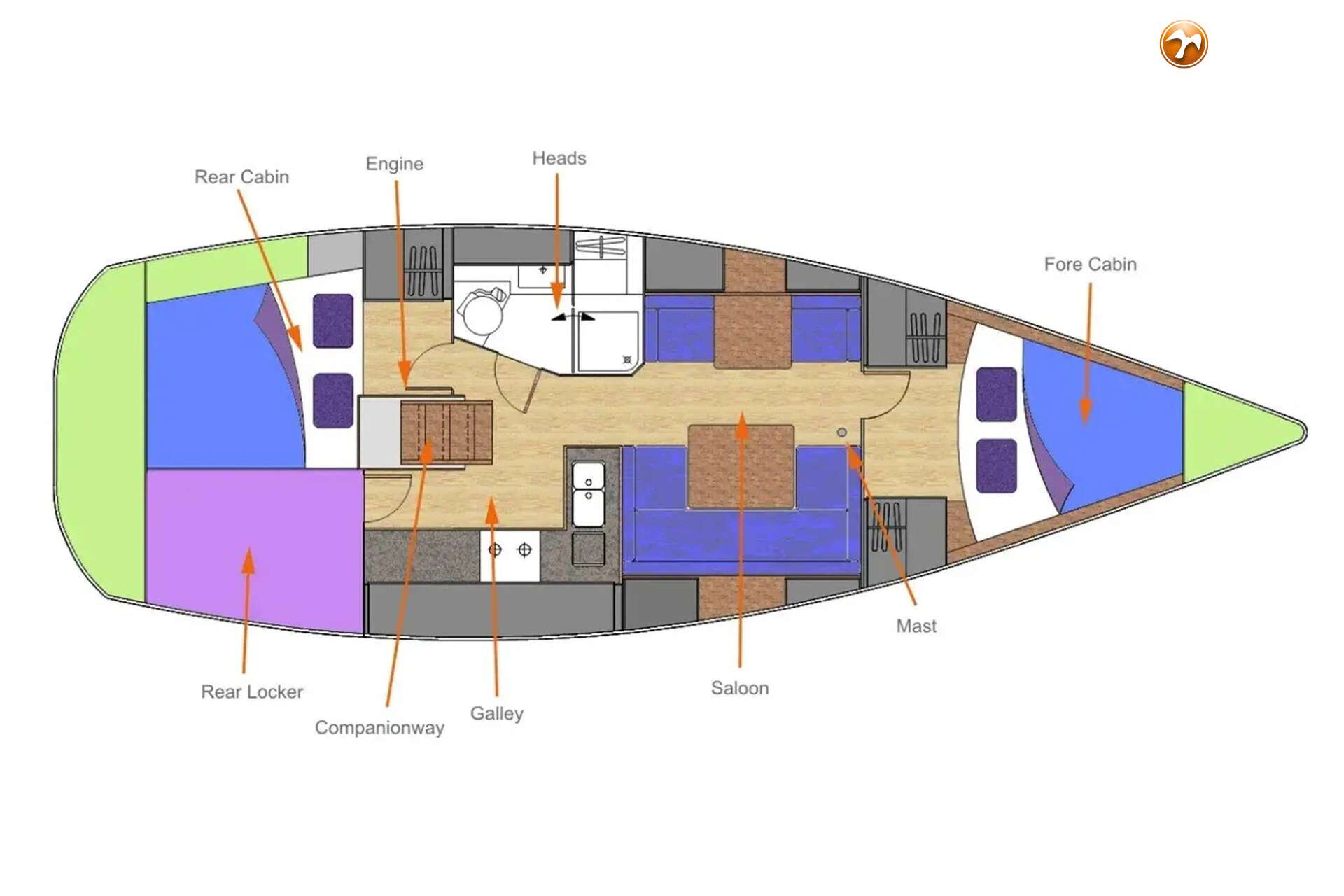 Hanse 370 — foto 39 van 43
