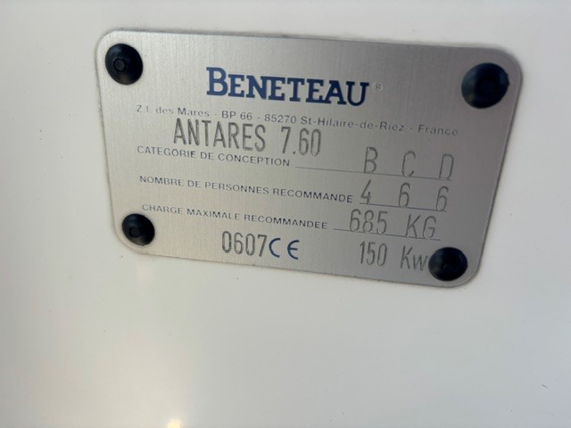 Beneteau antaris 760 — foto 4 van 6
